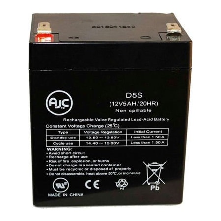 Battery Clerk AJC  Fullriver HGL5-12 12V 5Ah Sealed Lead Acid Battery HGL5-12-Fullriver-12V-5Ah-SLA
